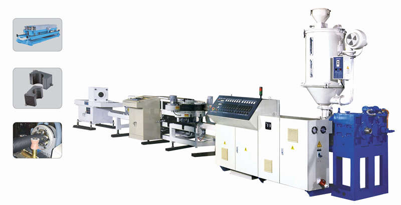 PE PP PVC Einwandwellblecher Rohrmaschine